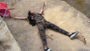 Latina Military Domination: Barby Gagged and Staked!