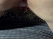 Pulled his dick out of my my pussy and came inside my tight ass cumfart and anal creampie