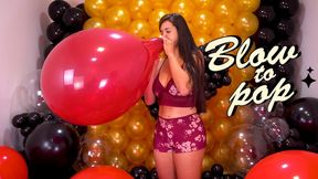 Lily Burgundy U16" Blow to Pop: A Mesmerizing Balloon Tease