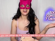 Multiple March Cum Schedule Announcement Multiple Orgasm CEI CBT Edging JOI