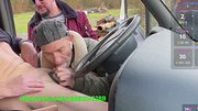 Gay truck stop group encounter – outdoor cruising with multiple guys