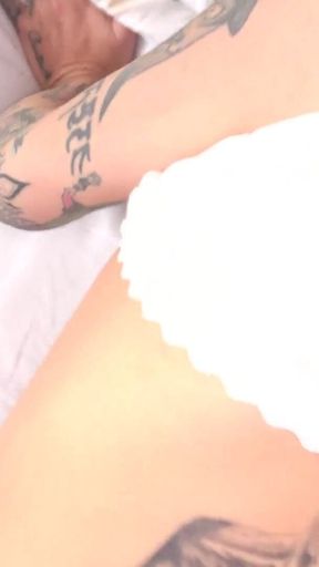 Tatted Split Tongue Asian Baddie Jesse Is a Slut for Stepdaddy