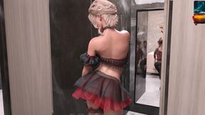 Reunion 8 - Mary Gives Blowjob in the Bathroom Till John Cums Inside Her Mouth