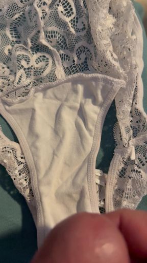 Cum on wife's panties 35