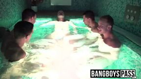 Old homosexual receives blowjobs from young backdoor bandits