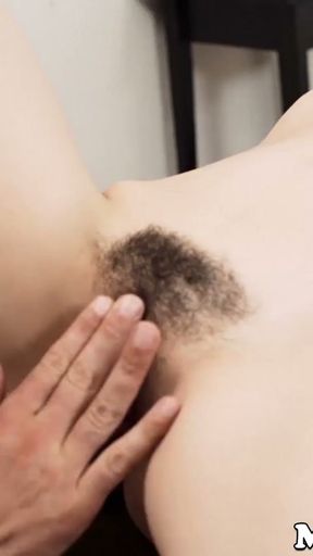 Afraid Mormon gal strokes hairy pussy in front of a deviant   Clip 2