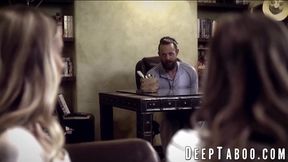 Coco Lovelock and Haley Reed get naughty in school counselor's office