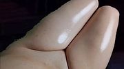 Oiled Hands-free Soft Skin Cute Booty Sissy Cumshots Work