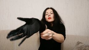 satin long gloves aV