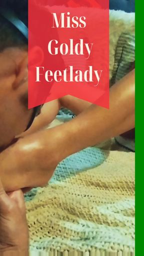 Slave licking my feets