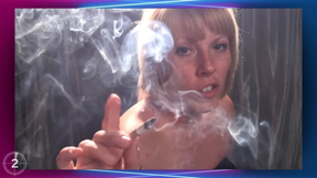 Busty and stunning Ticha smoking galore.