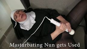 Masturbating Religious nun gets Used