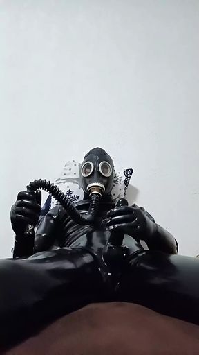 Catsuit 0.8mm jerk off pp