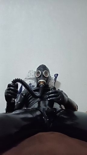 Catsuit 0.8mm jerk off pp