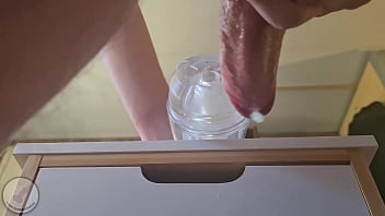 Fleshlight fuck from below