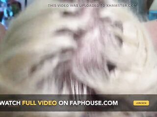 POV of TS Sucking My Penis and Me Screwing Her Rough Into the Bed