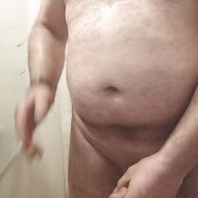 Muscular Turkish Daddy Cums in the Office Bathroom