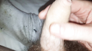 Furry Scally Chav Jacks His Uncircumcised Smegma Prick Until Climax