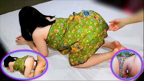 สาวไทยโดนแตกในคาผ้าถุง