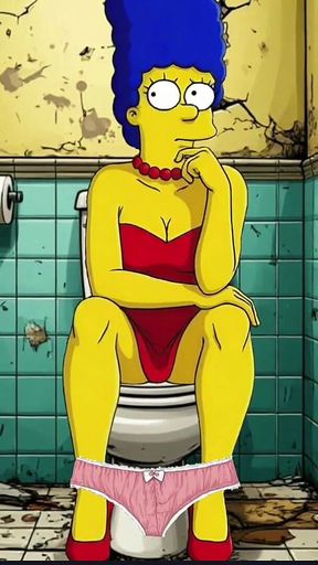 Married Housewife Gets Fucked in a Dirty Toilet. Cartoon Parody