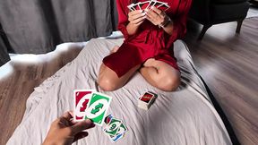 Stepmom's Pussy&#x270C; Conquered by Her Stepson in Uno
