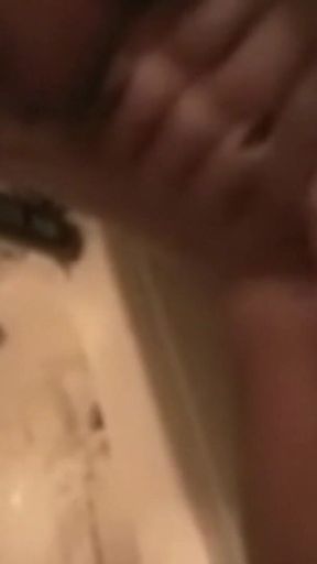 Stroking My BBC in the Shower Cumming so Hard