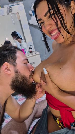 Milk From the Boobs of My Wife the Best in the World You Want to Try It?