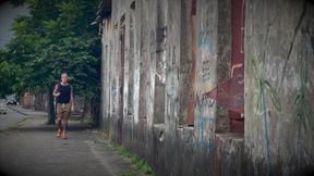 A Huge Stranger I Caught Masturbating Fucked Me Hard Doggy Style and Cummed All Over My Hole in an Abandoned Building.