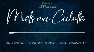 Mets ma culotte [audio porn dirty talk français]