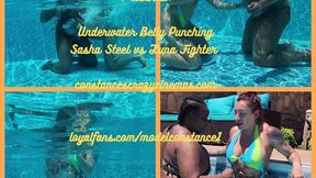 Underwater Belly Punching Sasha vs Luna mp4