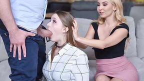 Foster Mom Encourages Stepdad to Make Up with Hot Young Foster Daughter