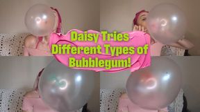 Daisy Tries Different Types of Bubblegum!