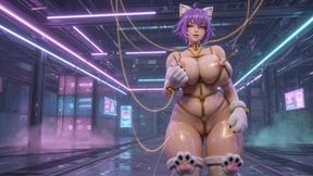 Shibari Catwoman 3D Hentai Ropes Suspension Big Tits Ass Fuck