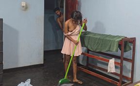 Step Sister Accidentally fuck Step brother with standing fuck