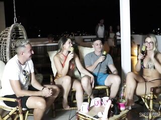 COMPILATIONS BY ELO CARDONE AND VICTOR MUSTANG ON BORA CAST WITH BRUNA CARLOS AND MATHEUS CAETANO - PART 1 (SEE: SHEER/RED)