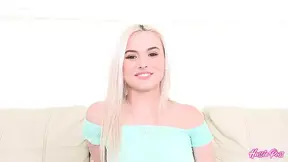 Petite Teen Aria Banks Gags Hard In Her First Porn Scene!