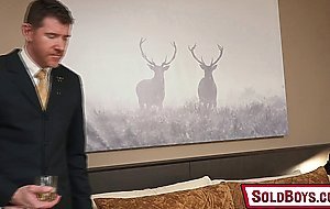 Rich man buys twink on auction to have fun with