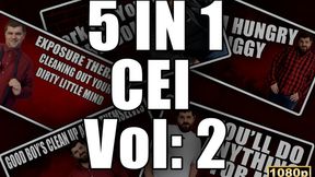 KingMarti: 5 in 1 Cum Eating Instruction CEI Vol 2 - Full HD 1080p