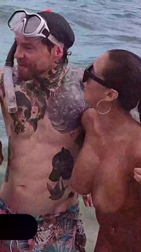 "Sharking" Plan On Nudist Beach Leads To Wild Foursome!   Clip 1