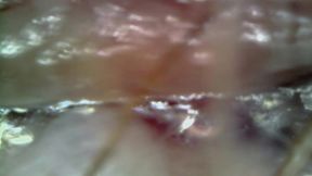 fertile hairy pussy orgasm with medical microscope