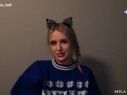 Stepmom teaches her virgin son to fuck. Hot mom gave me a sex doll and herself for the new year