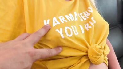 step-sister gets caught taking parked car and has to screw pervy brother