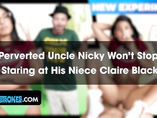 Pervy Step Uncle Nicky Teaches Claire Ebony Anything In advance of College