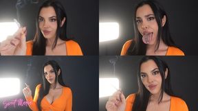 Human ashtray handjob POV | Sweet Maria