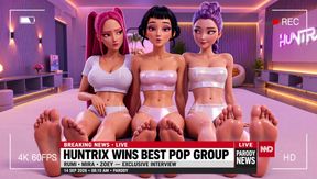 Rumi Mira Zoey POV Foot JOI Huntrix The Feet Challenge
