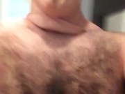Helga comes apart (trans, crossdress, undressing, female mask, cumshot, mask, legs, heels, kinky)