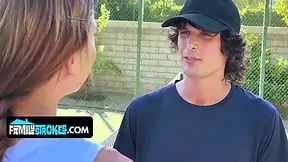 Fit Stepmother Drains Her Stepsons Tennis Balls With Cassie Del Isla And Max Pierson