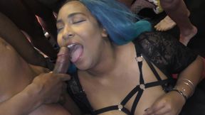 AlexxaVice Gets Covered In Bukkake Cum