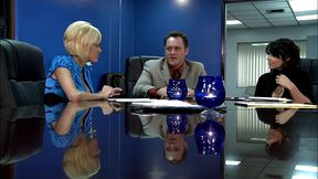 jenny hendrix and beverly hills both swallow cum after this ffm threesome