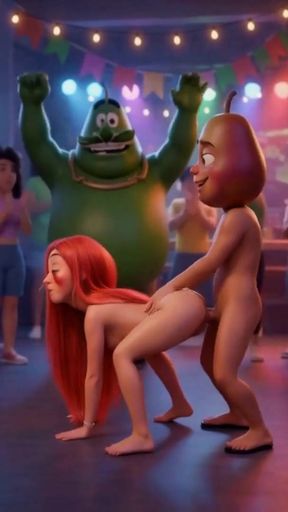 Episode 5 - Cute Strawberry Girl and Sweet Avocado Man Sharing Gentle Moments AI Hentait   Clip 1